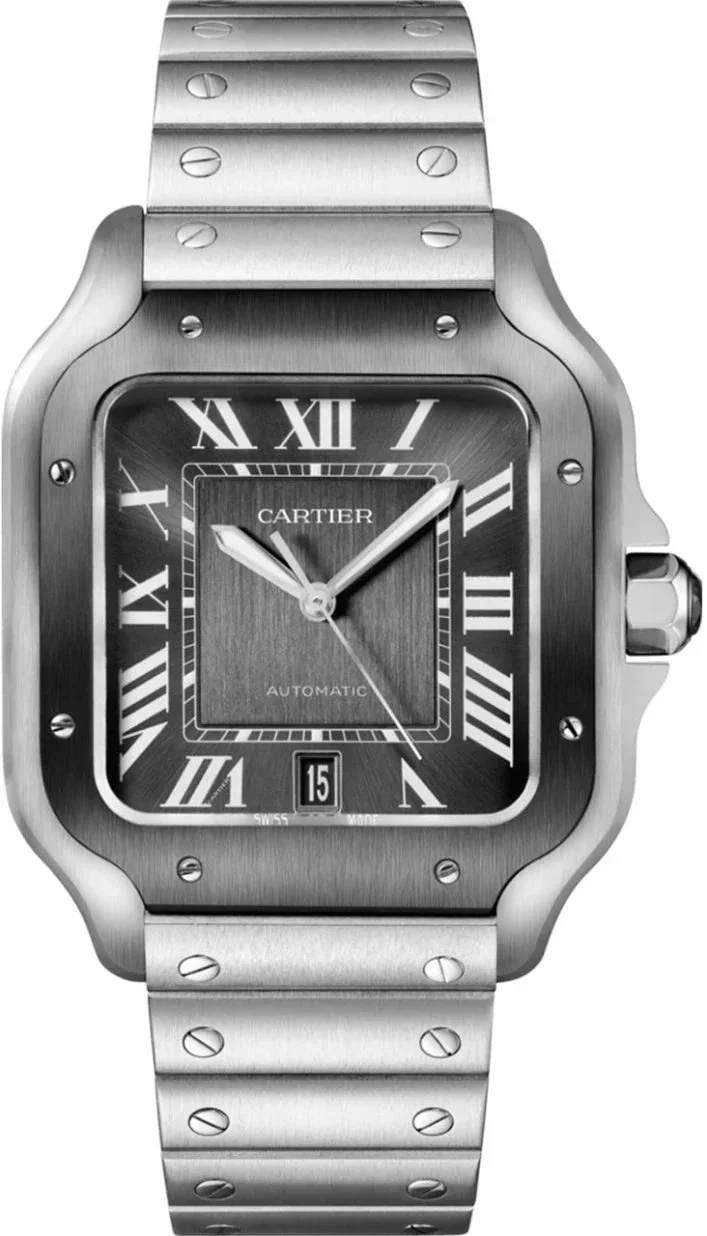 Cartier Santos, 40 mm, dark grey