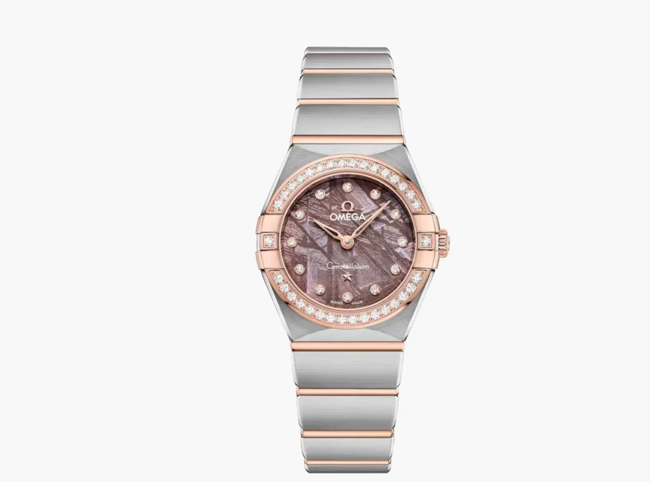 Omega Constellation, 25 mm, steel and rose gold, mother-of-pearl dial