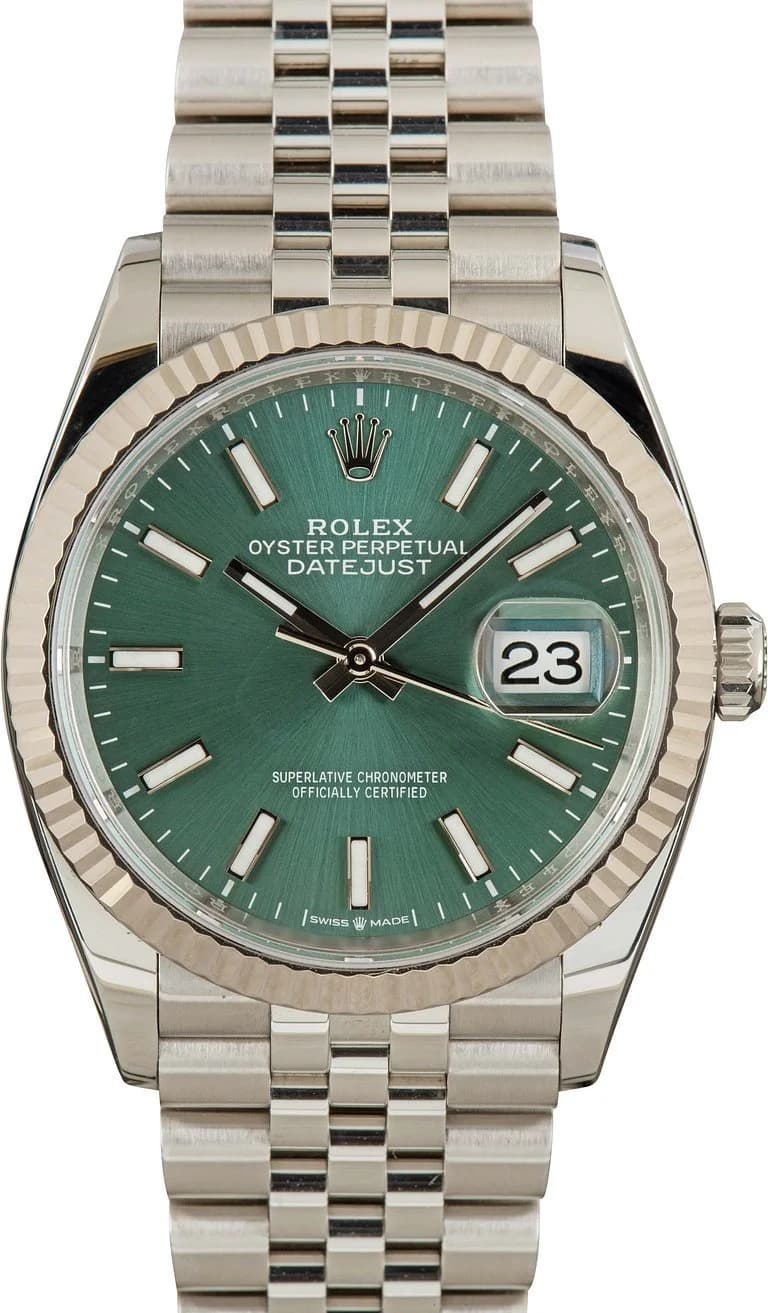 Rolex Datejust 36, green dial