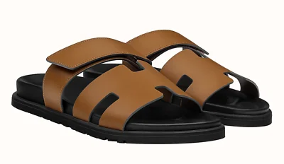 Hermès Chypre sandals, brown