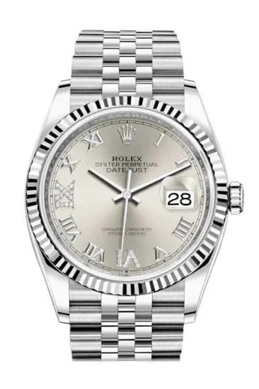 Rolex Datejust 36, silver dial