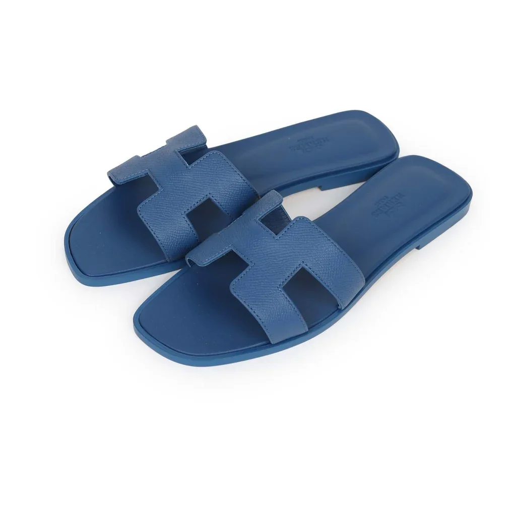 Hermès Oran sandals, blue