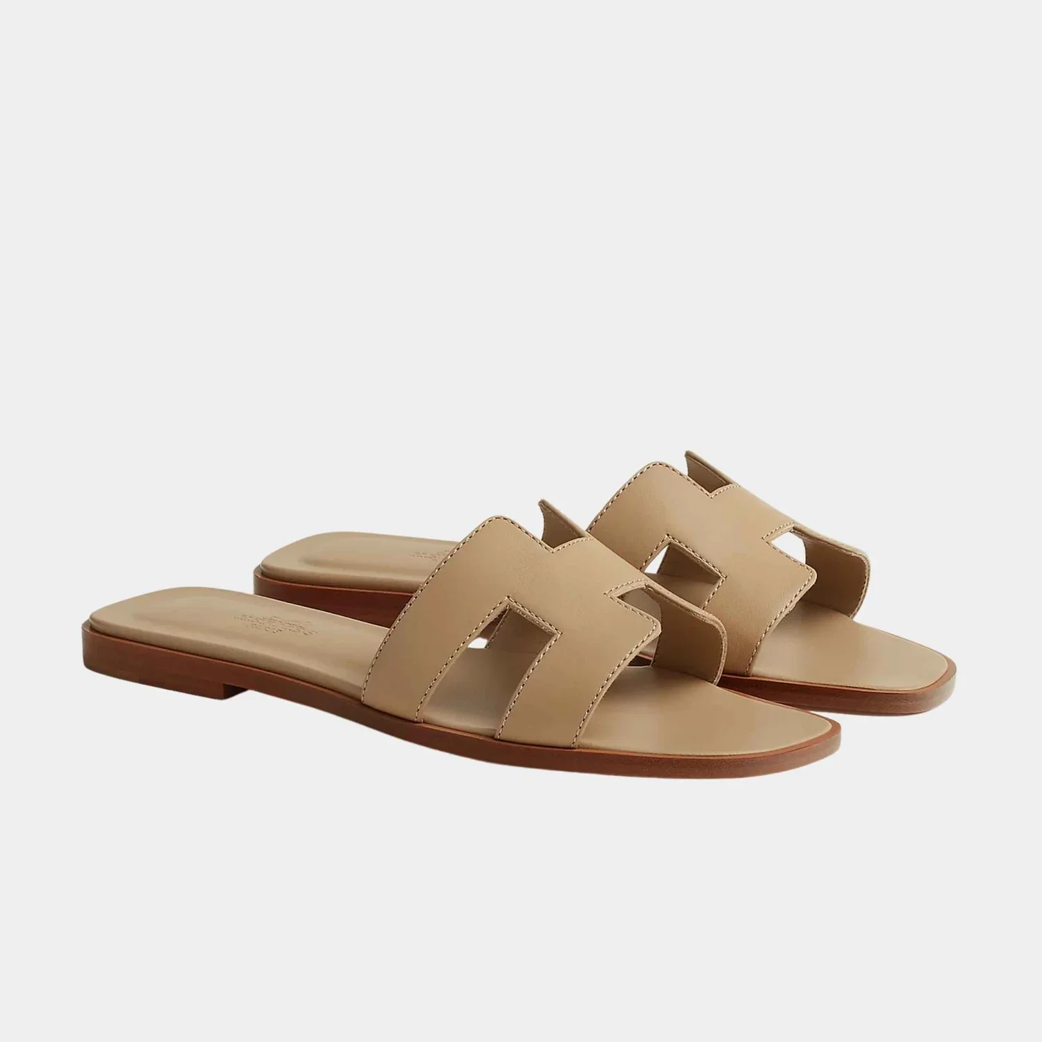 Hermès Oran sandals, beige