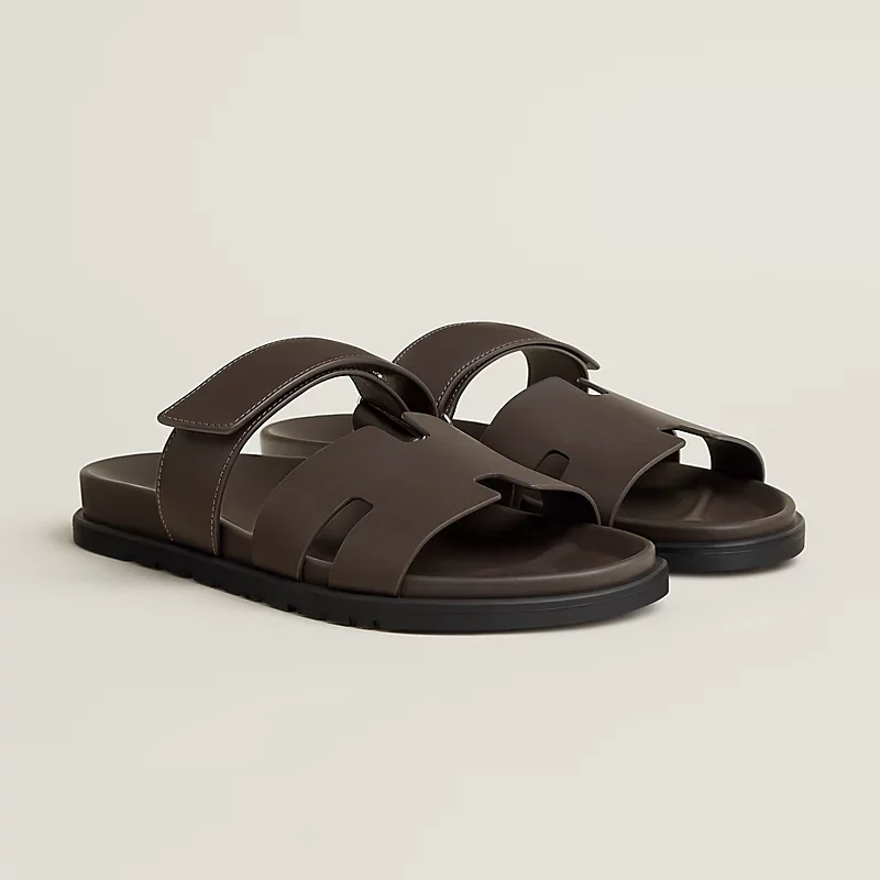 Hermès Chypre sandals, brown