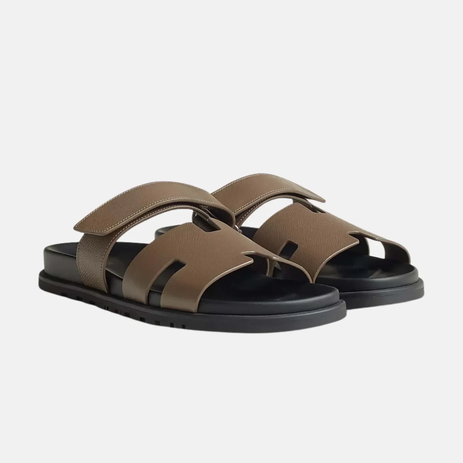 Hermès Chypre sandals, brown
