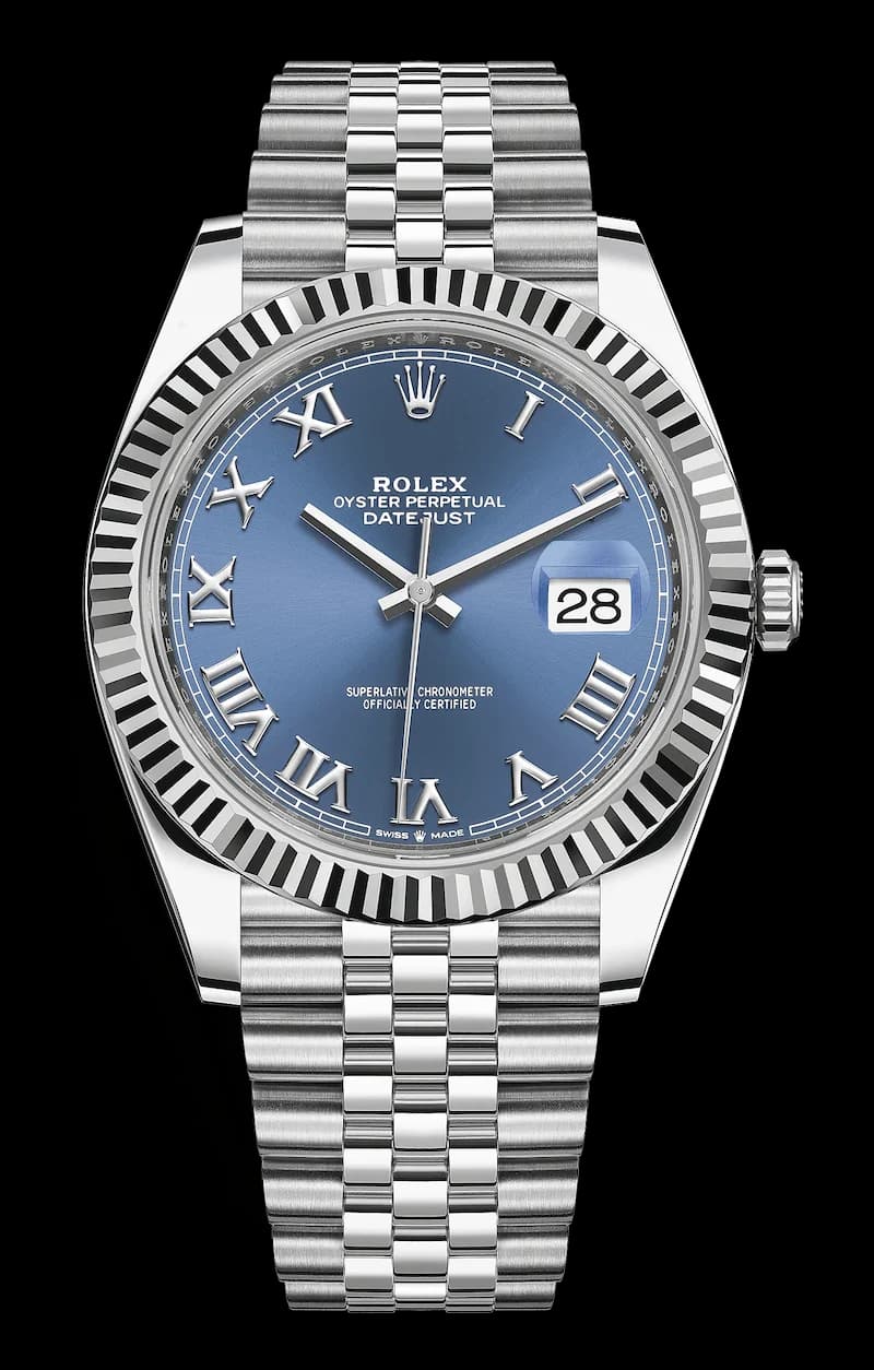 Rolex Datejust 41, azzurro blue, Jubilee