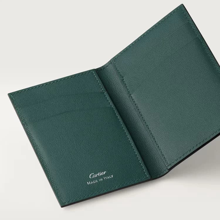 Cartier Folding card holder, peacock green