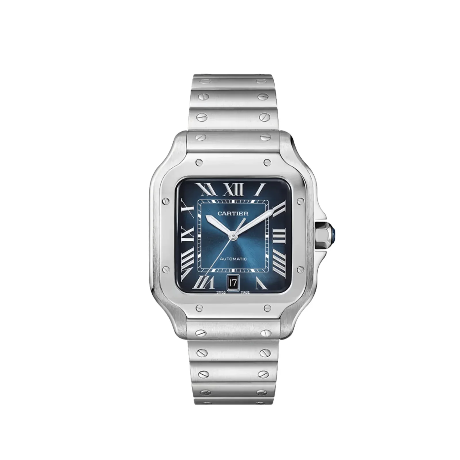 Cartier Santos, blue