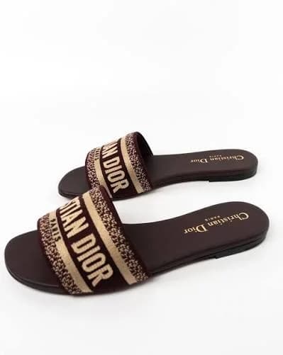 Dior Sandals, canvas, brown